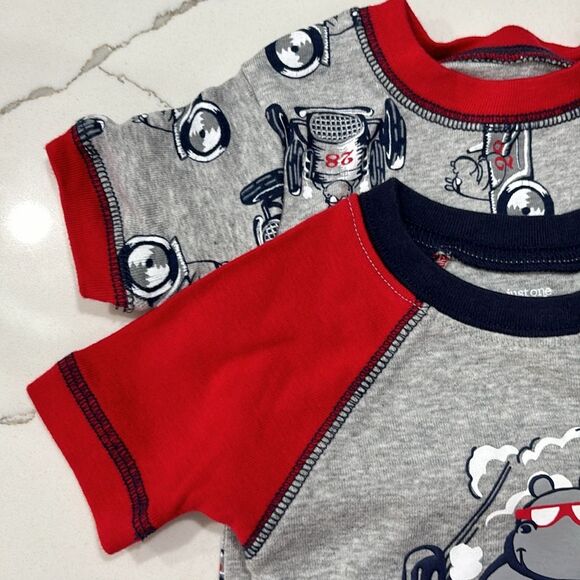 Carter's | NWOT Just One You Racecars Racing4 Piece Pajama Set Size 18M - Picture 13 of 13